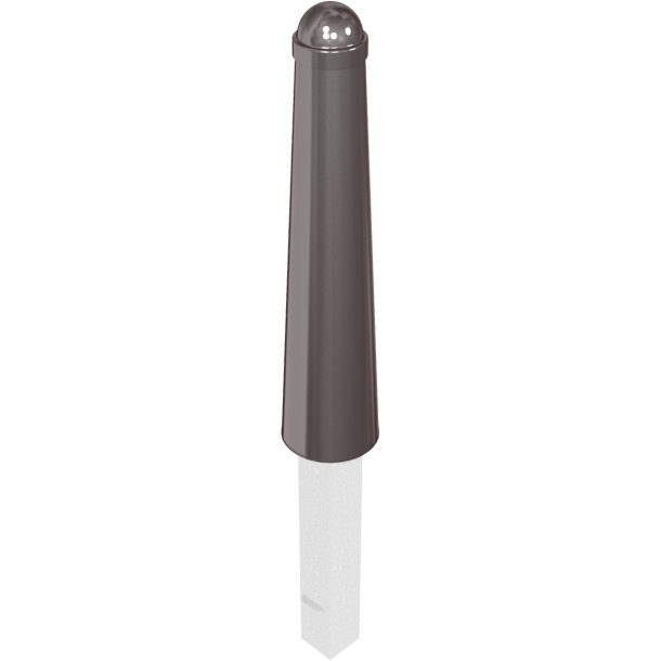 Ornamental bollard | steel tube � 168 / 96 mm | removable, with triangular locking mechanismacc. with DIN 3223, self-engaging lockwith hot-dip galvanized ground socket part-no. 470.10approx. 500 mm below ground | with 2 eyelets